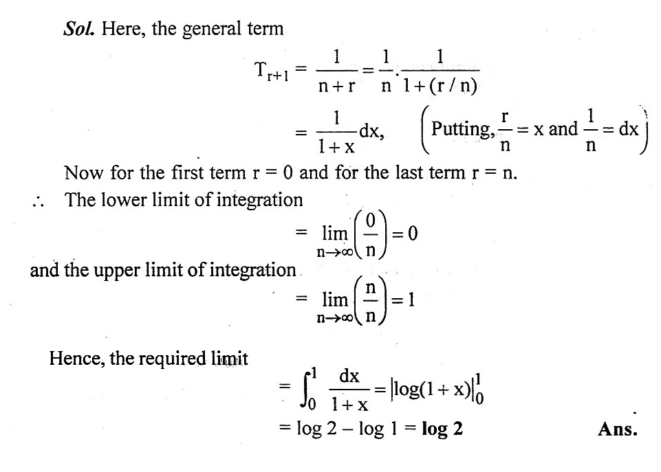 Evaluate Lim N 1 N 1 1 N 2 1 2n Mathematics 1 Question Answer Collection