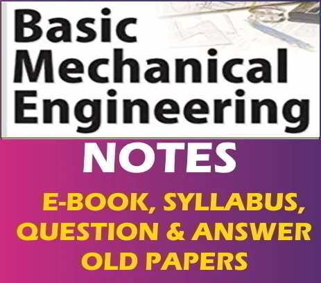 BASIC MECHANICAL ENGINEERING Notes pdf 